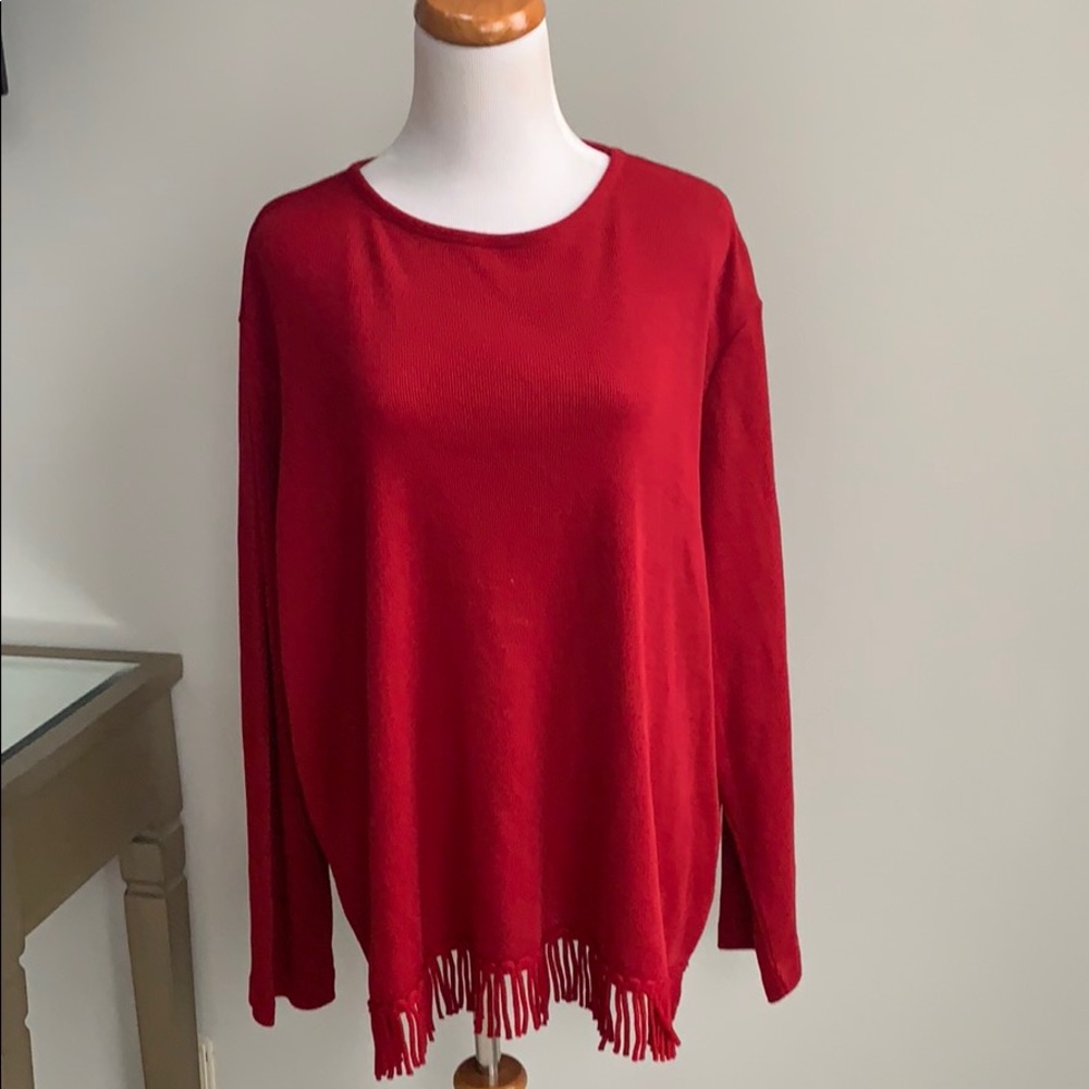 Red sweater Plus size 1X